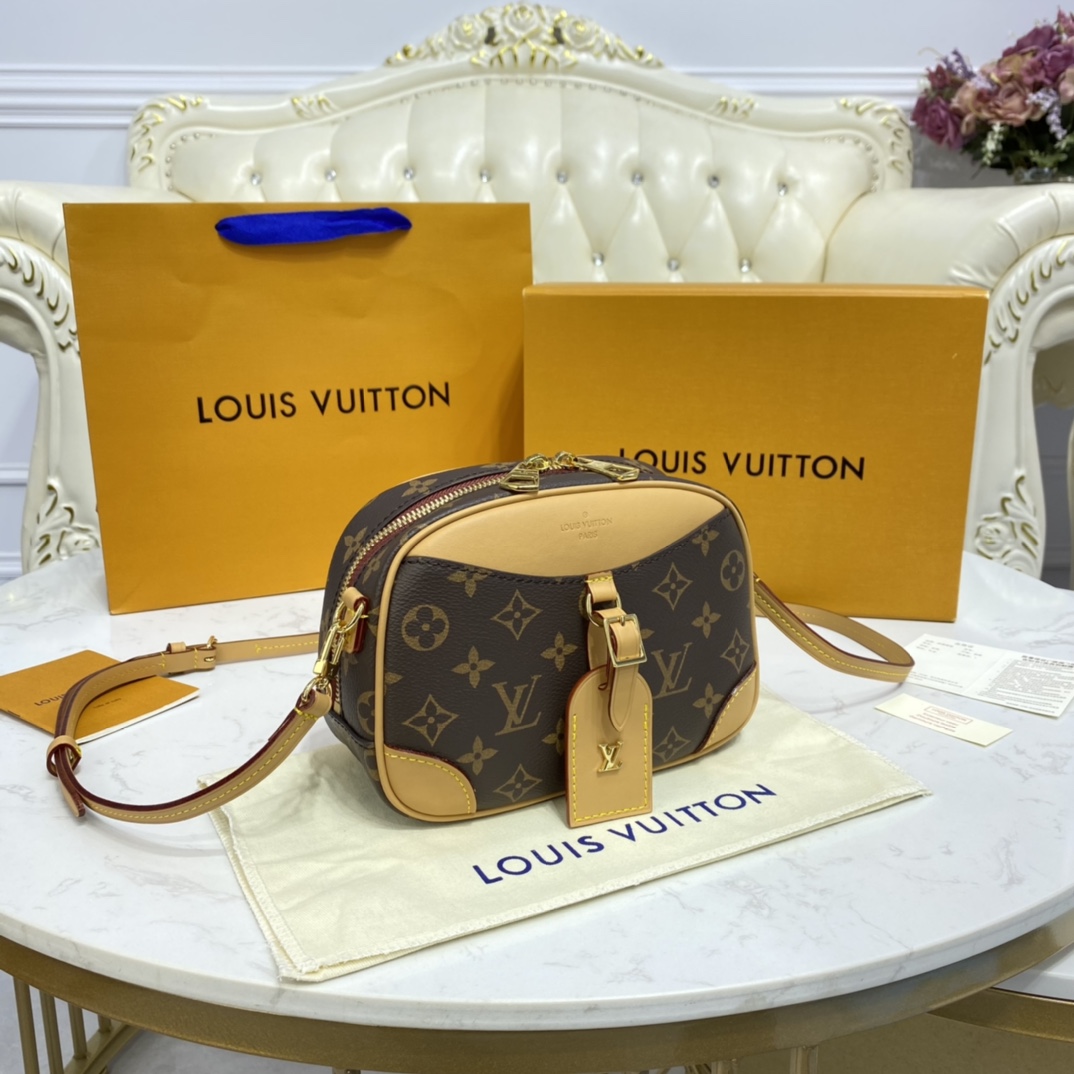 Louis Vuitton MINI DEAUVILLE Tote Handbag Monogram M45528 